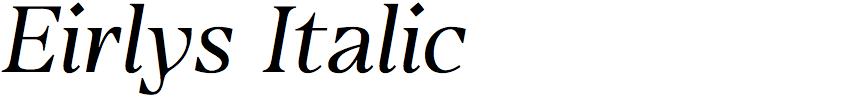 Eirlys Italic