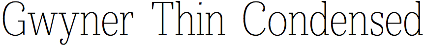 Gwyner Thin Condensed