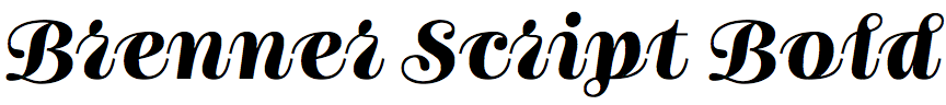 Brenner Script Bold