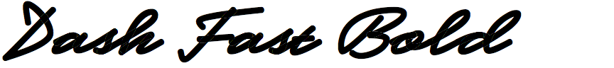 Dash Fast Bold