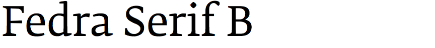 Fedra Serif B