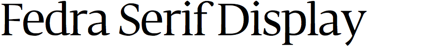 Fedra Serif Display