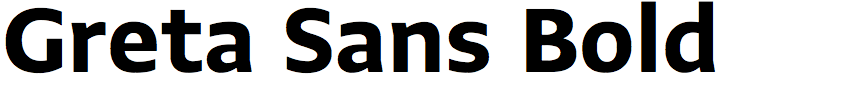 Greta Sans Bold