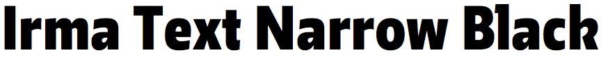 Irma Text Narrow Black