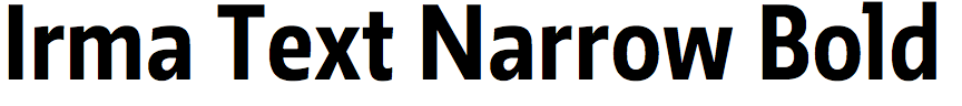 Irma Text Narrow Bold