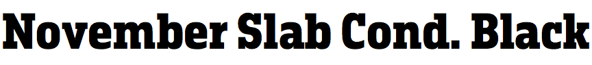 November Slab Condensed Black