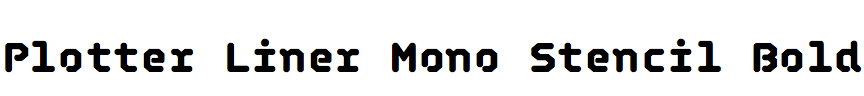 Plotter Liner Mono Stencil Bold