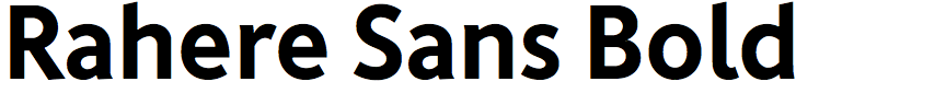 Rahere Sans Bold