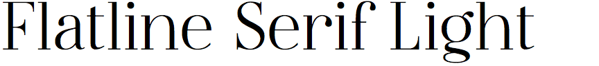 Flatline Serif Light