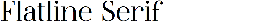 Flatline Serif