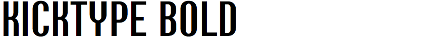 Kicktype Bold