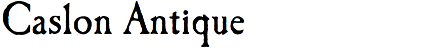 Caslon Antique (URW)