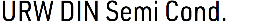 URW DIN Semi Condensed