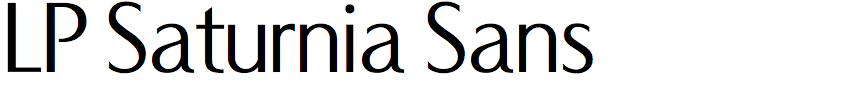LP Saturnia Sans