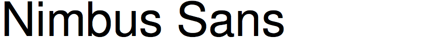 Nimbus Sans