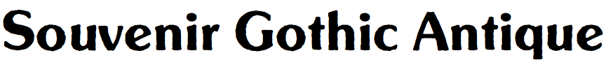 Souvenir Gothic Antique