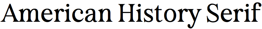 American History Serif
