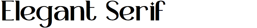 Elegant Serif