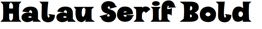 Halau Serif Bold