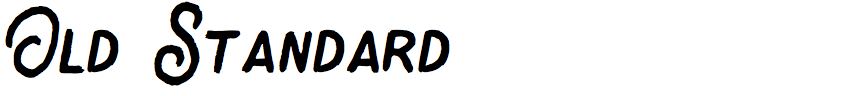 Old Standard (Vintage Voyage Design)