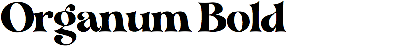 Organum Bold