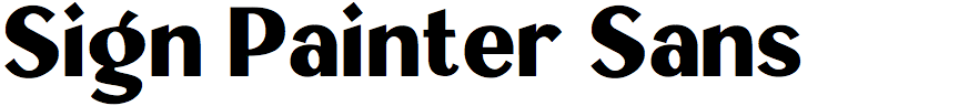 Sign Painter Sans