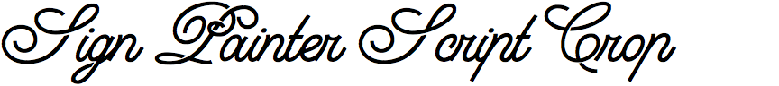 Sign Painter Script Crop
