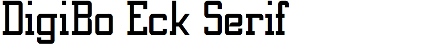 DigiBo Eck Serif