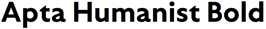 Apta Humanist Bold