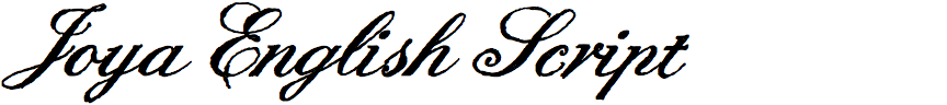 Joya English Script