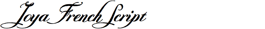 Joya French Script