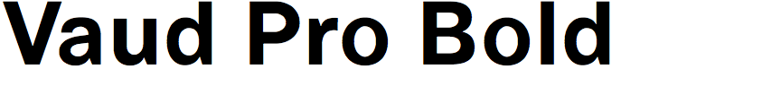 Vaud Pro Bold
