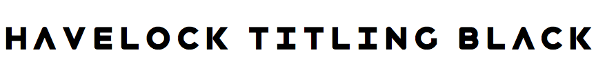 Havelock Titling Black