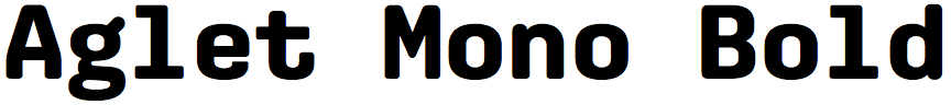 Aglet Mono Bold
