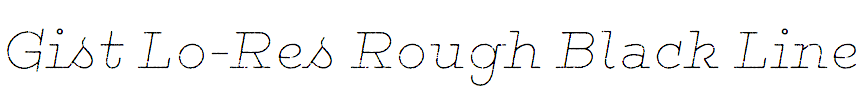 Gist Lo-Res Rough Black Line
