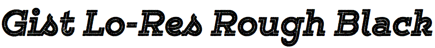 Gist Lo-Res Rough Black