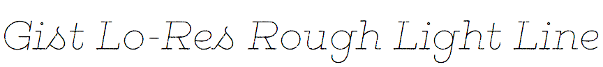 Gist Lo-Res Rough Light Line