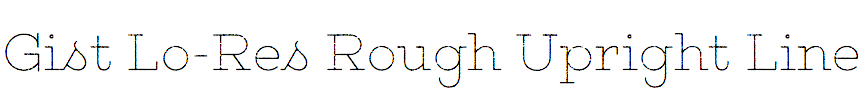 Gist Lo-Res Rough Upright Line