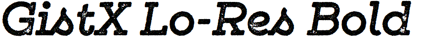 GistX Lo-Res Bold