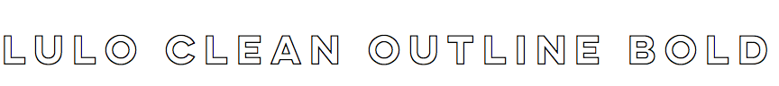 Lulo Clean Outline Bold