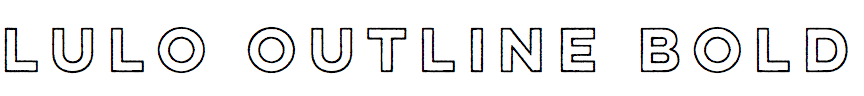 Lulo Outline Bold