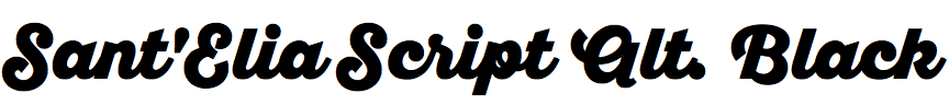 Sant'Elia Script Alternate Black