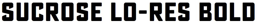 Sucrose Lo-Res Bold