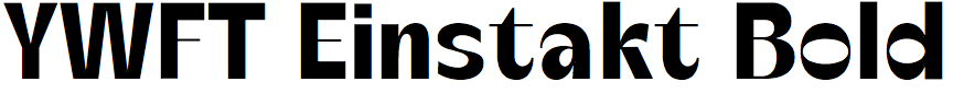 YWFT Einstakt Bold
