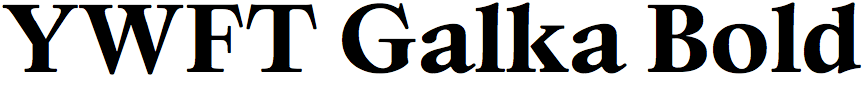 YWFT Galka Bold