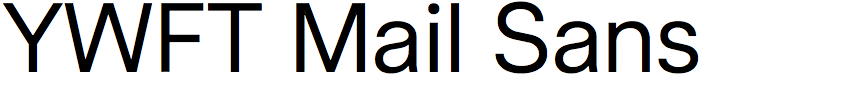 YWFT Mail Sans
