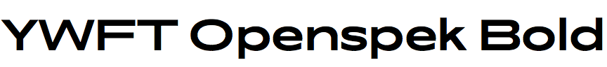 YWFT Openspek Bold