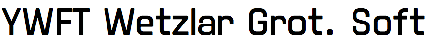 YWFT Wetzlar Grotesk Soft