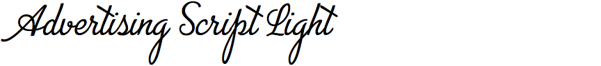 Advertising Script Light