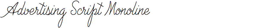 Advertising Script Monoline